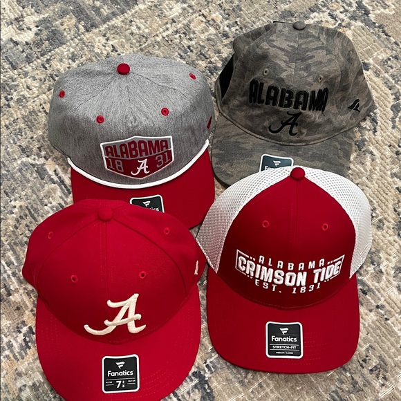 Fanatics Other - Fanatics Alabama Crimson Tide Cap Collection - Red, Gray, Camo